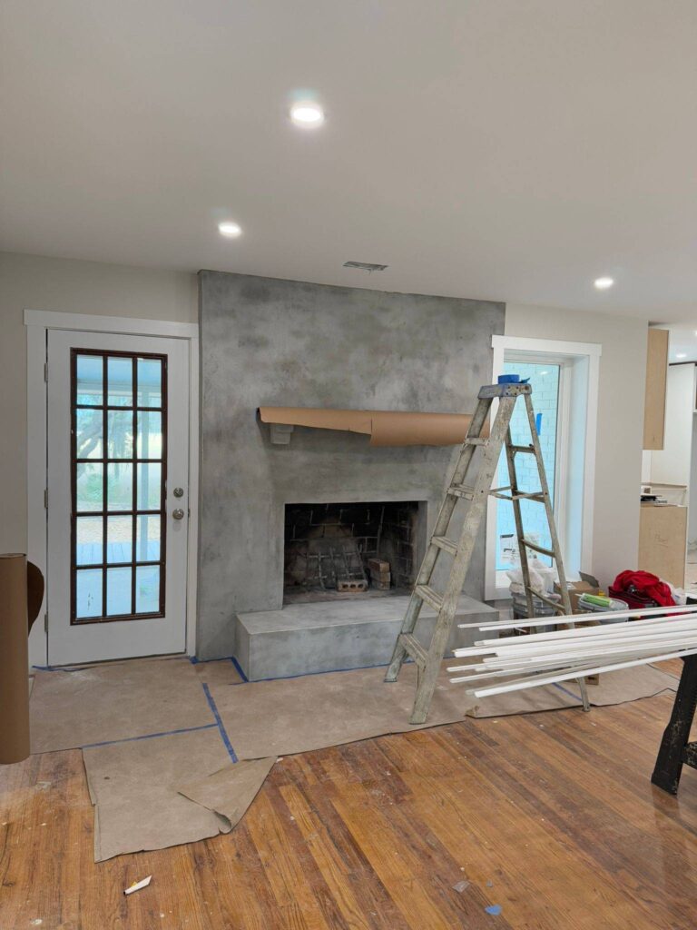 Fireplace Stucco Finish Service in Mount Pleasant